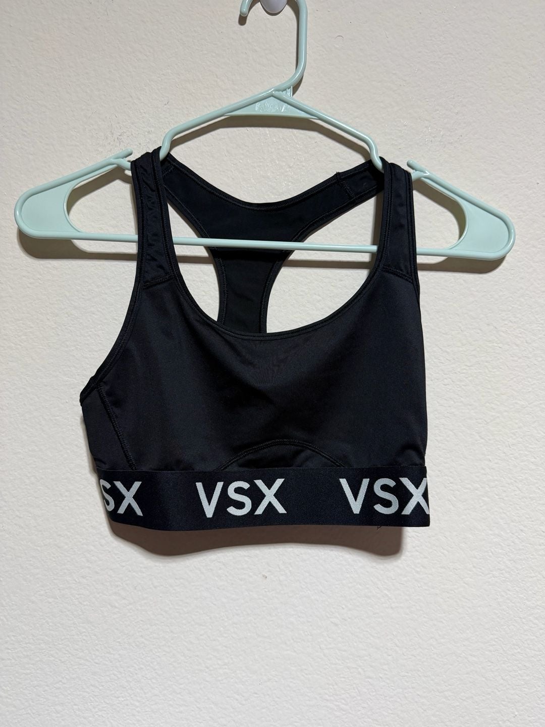 Victoria's Secret Vsx Sport Racerback Sports Bra Black Size S/P